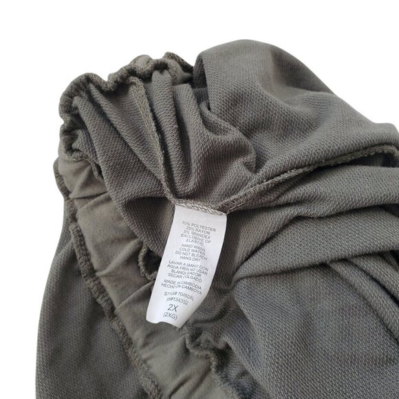 OLIVE GREEN PLUS SIZE JUMPER 2X - Picture 6 of 9